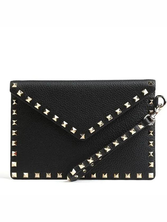 Rockstud Strap Clutch Bag - VALENTINO - BALAAN.