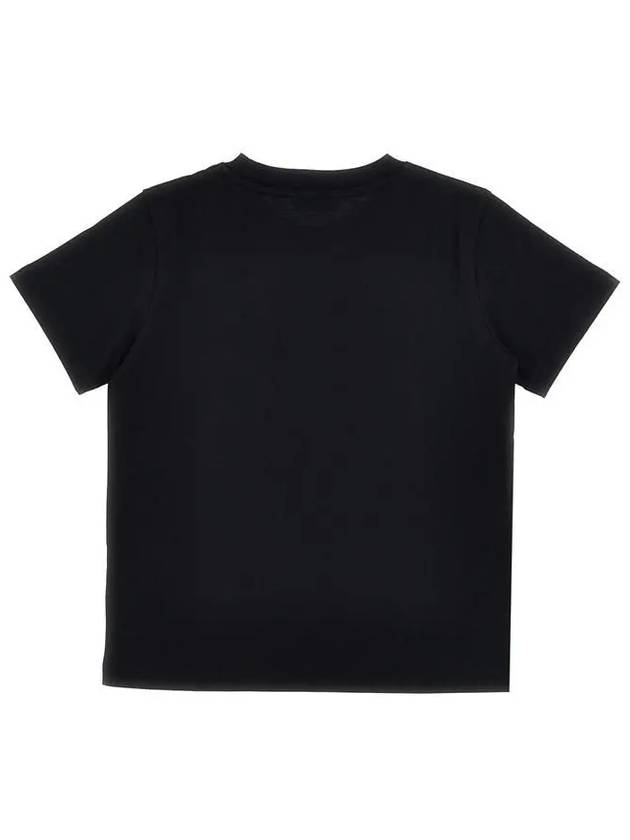 Moncler Junior 12 14 Logo Patch Short Sleeve T Shirt Black - MONCLER - BALAAN 3