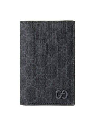 GG Supreme Green Interior Long Card Wallet Black - GUCCI - BALAAN 1