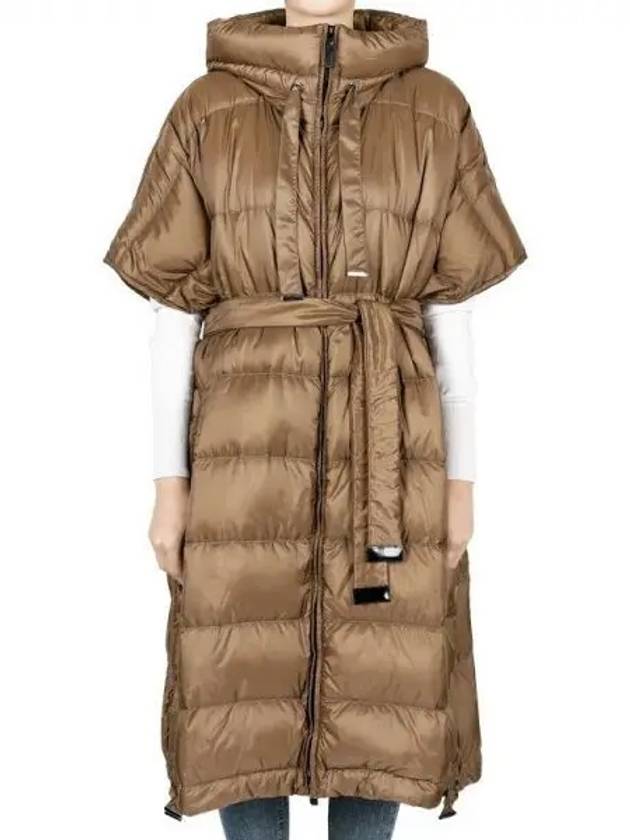 The Cube Seica Down Cape Jacket Camel - MAX MARA - BALAAN 2