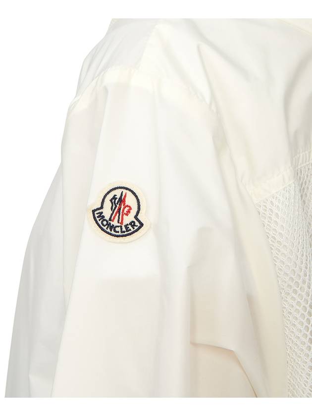 Women's Iole Logo Patch Windbreaker White - MONCLER - BALAAN 9