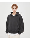 Oversized heavy hooded knitdark gray - MOO - BALAAN 2