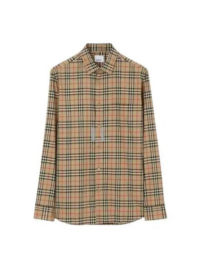 Vintage Check Pattern Long Sleeve Shirt Beige - BURBERRY - BALAAN 2