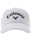 Side Crest Structured Ball Cap White - CALLAWAY GOLF - BALAAN 3