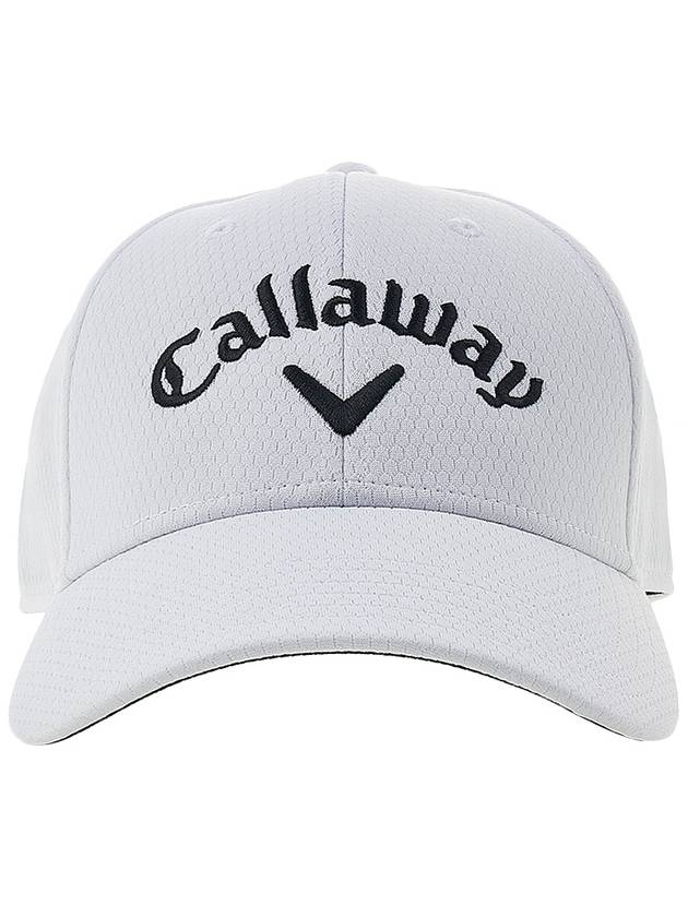 Side Crest Structured Ball Cap White - CALLAWAY GOLF - BALAAN 3