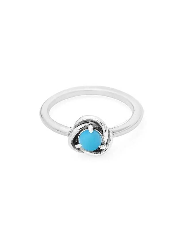 Moments December Turquoise Blue Eternity Circle Ring Silver - PANDORA - BALAAN 2