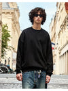 Authentic Overfit Plain Sweatshirt Black - FLUKE - BALAAN 1