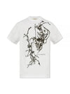 Skull Graphic Print Short Sleeve T-Shirt White - ALEXANDER MCQUEEN - BALAAN 2