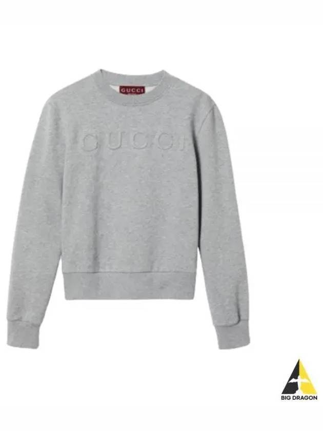 Cotton Sweatshirt Grey - GUCCI - BALAAN 2