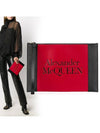 embossed logo leather clutch bag - ALEXANDER MCQUEEN - BALAAN.