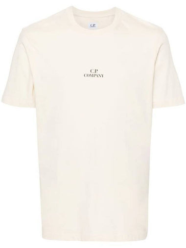 30/1 Jersey Graphic Short Sleeve T-Shirt Beige - CP COMPANY - BALAAN 1