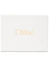 Sense Embroidered Logo Calfskin Card Wallet Black - CHLOE - BALAAN 7