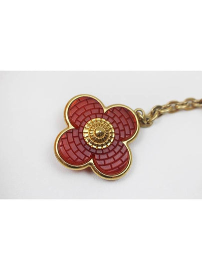 Red flower bag charm key holder - LOUIS VUITTON - BALAAN 2