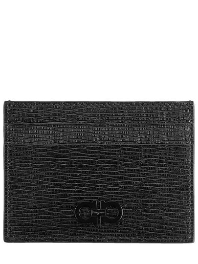 Gancini Card Wallet Black - SALVATORE FERRAGAMO - BALAAN 2