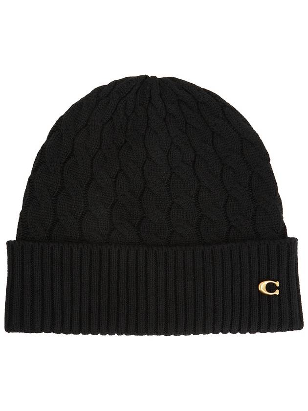 Women s Beanie CO100292 BLACK - COACH - BALAAN 1