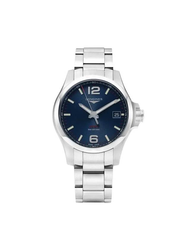 Men's Conquest Steel Watch Blue - LONGINES - BALAAN 1