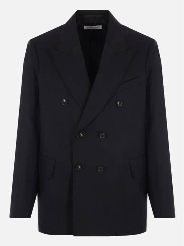 Unconstructed DB Blazer Jacket Black - OUR LEGACY - BALAAN 3