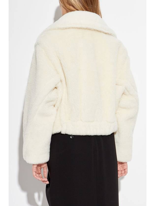 Max Mara Fur Coat Oggeri, Women's, Cream - MAX MARA - BALAAN 4