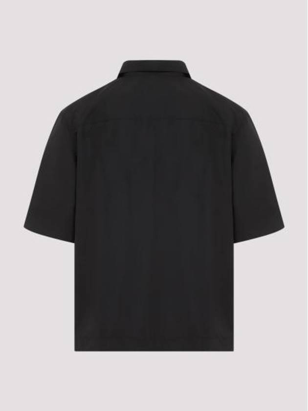 4G Logo Zipper Short Sleeve Shirt Black - GIVENCHY - BALAAN 5