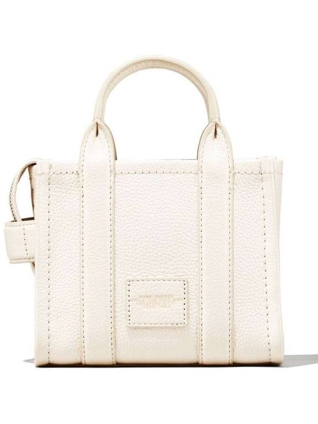 Mini Micro Leather Tote Bag White - MARC JACOBS - BALAAN 4