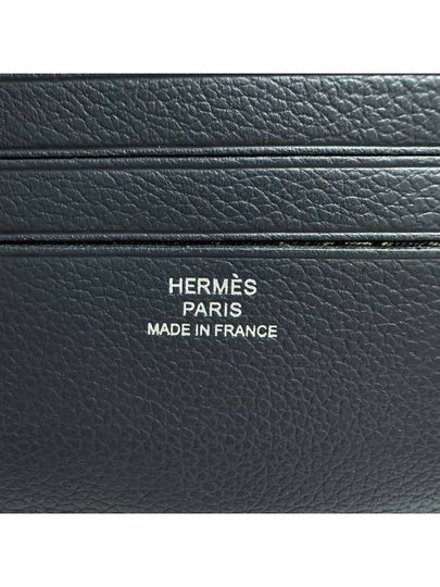 24 Year Men s Citizen Leather Bi Wallet Black LUX24020703 - HERMES - BALAAN 2