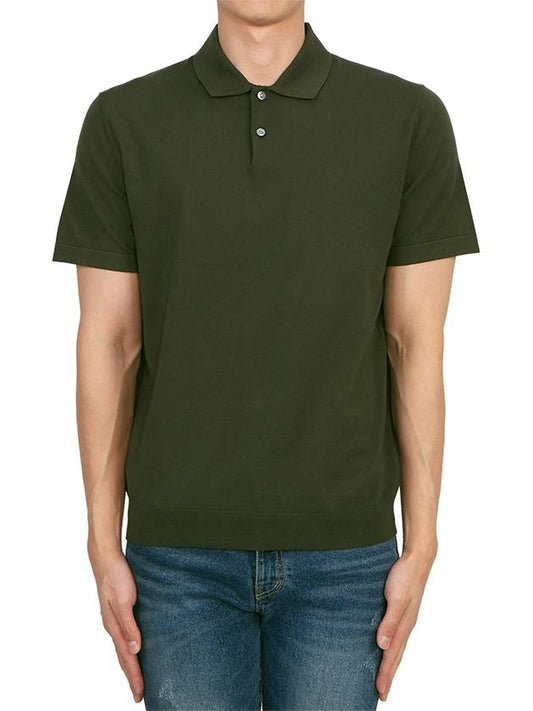 Goris Short Sleeve Polo Shirt Dark Olive - THEORY - BALAAN 2