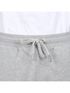 Organic Cotton Fleece Shorts Heather Ash Grey - AMI - BALAAN 7