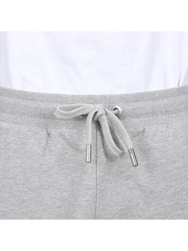 Organic Cotton Fleece Shorts Heather Ash Grey - AMI - BALAAN 7