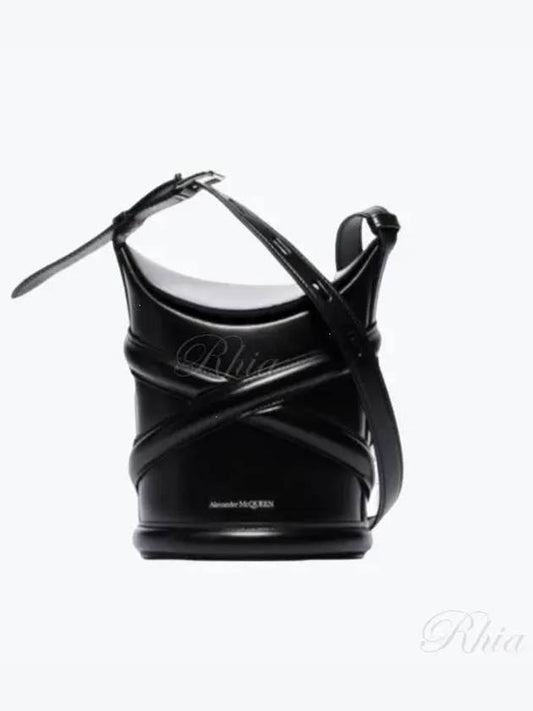 The Curve Small Bucket Bag Black - ALEXANDER MCQUEEN - BALAAN 2