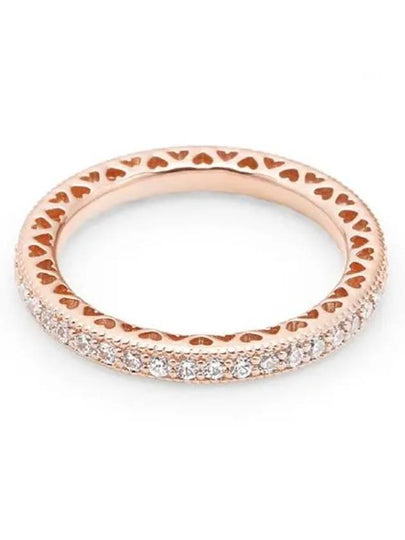 Sparkle Heart Ring Rose Gold - PANDORA - BALAAN 2