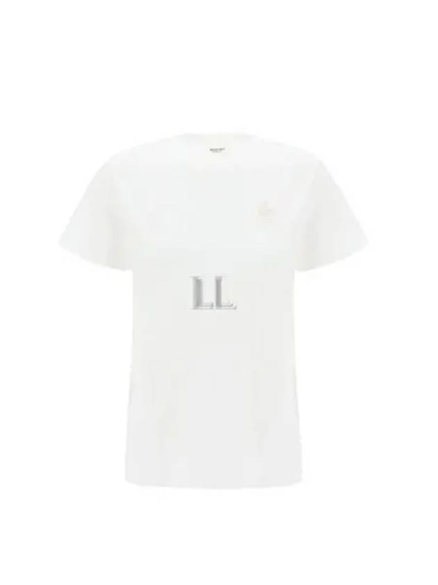 Aby Logo Short Sleeve T-Shirt White - ISABEL MARANT - BALAAN 2