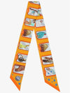 Story Twilly Silk Scarf Mangue - HERMES - BALAAN 2