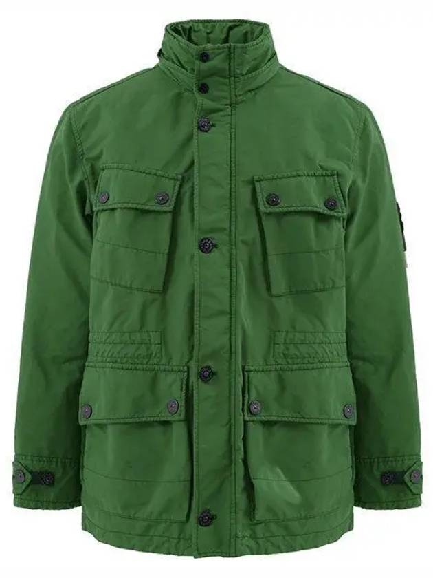 Men's Logo Patch Jacket Olive - STONE ISLAND - BALAAN 2