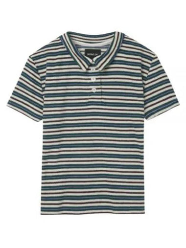 HOWLIN Dream Journal Mystery Blue Terry Short Sleeve Polo - HOWLIN' - BALAAN 1