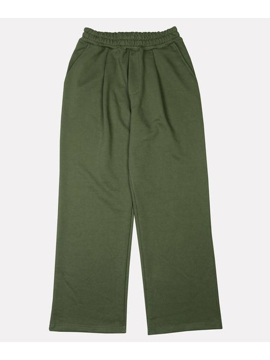 One Tuck Wide Sweat Wide Pants Light Khaki - ALEX&AIDEN - BALAAN 1