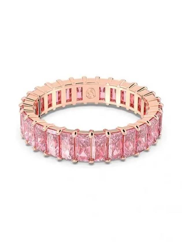 Matrix Baguette Cut Ring Rose Gold Pink - SWAROVSKI - BALAAN 2