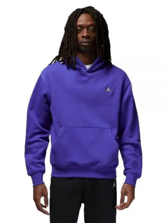 Men's Jordan Essential Fleece Pullover Hoodie Purple - NIKE - BALAAN 2