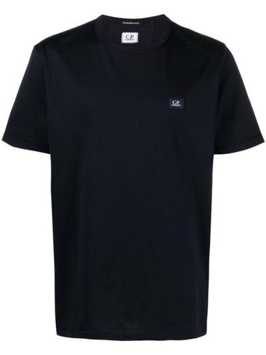 70/2 Mercerized Jersey Short Sleeve T-Shirt Navy - CP COMPANY - BALAAN 1