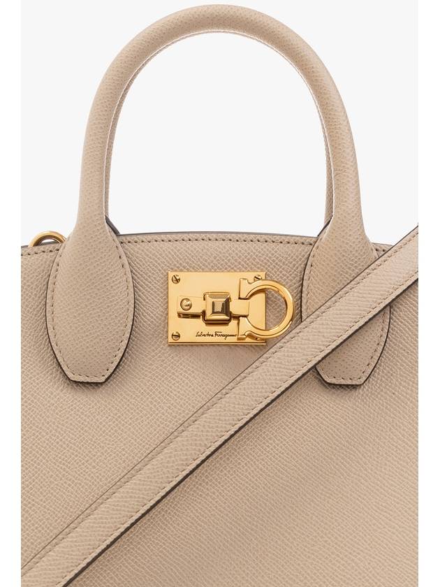 FERRAGAMO ‘Studio Box Mini’ Shoulder Bag, Women's, Beige - SALVATORE FERRAGAMO - BALAAN 6