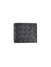 Intrecciato Leather Half Wallet Black - BOTTEGA VENETA - BALAAN 6