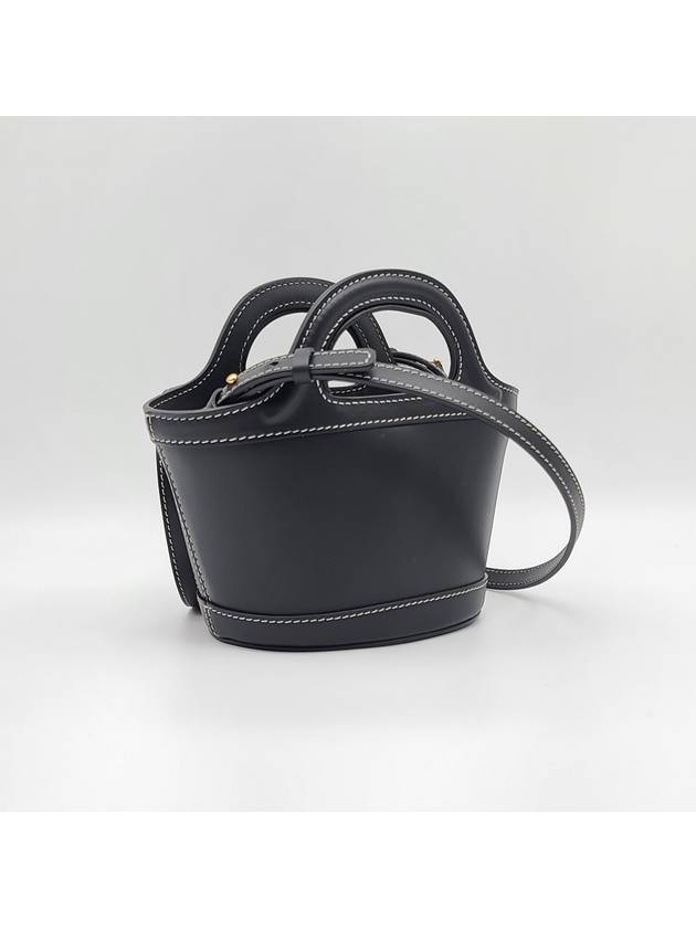 Tropicalia Micro Leather Tote Bag Black - MARNI - BALAAN 4