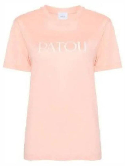 Logo Cotton Short Sleeve T-Shirt Orange - PATOU - BALAAN 2