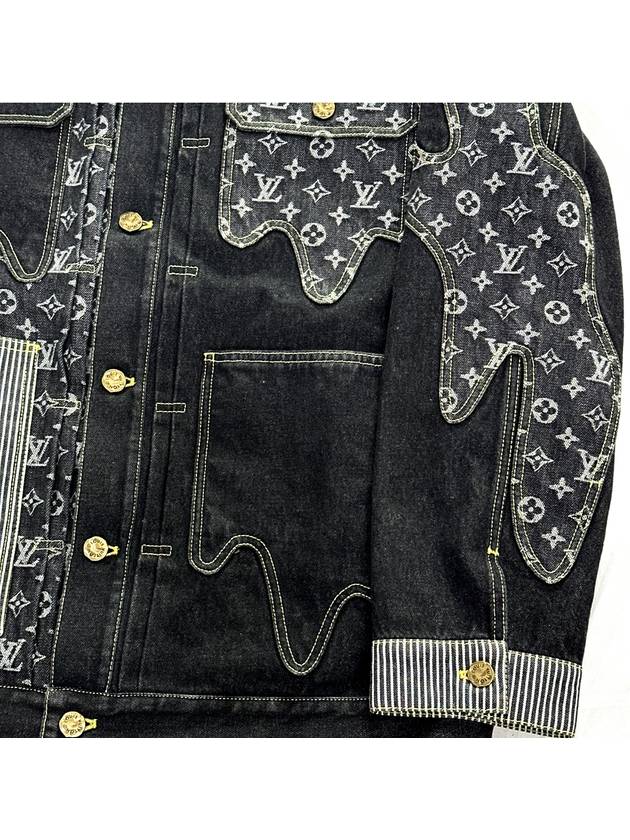 52 LV Nigo Crazy Mix Denim Workwear Blouson Jacket - LOUIS VUITTON - BALAAN 10