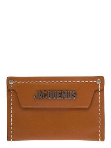 Le Porte Carte Meunier Rectangle Card Wallet Light Brown - JACQUEMUS - BALAAN 1