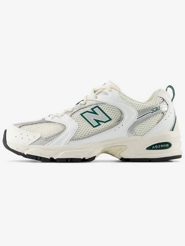 530 Low Top Sneakers Green White - NEW BALANCE - BALAAN 5