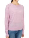 Women's Crew Neck Wool Knit Top Light Pink - VANESSA BRUNO - BALAAN 4