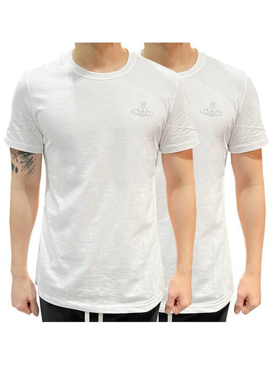 Logo 2 Pack Short Sleeve T-Shirt White - VIVIENNE WESTWOOD - BALAAN 2