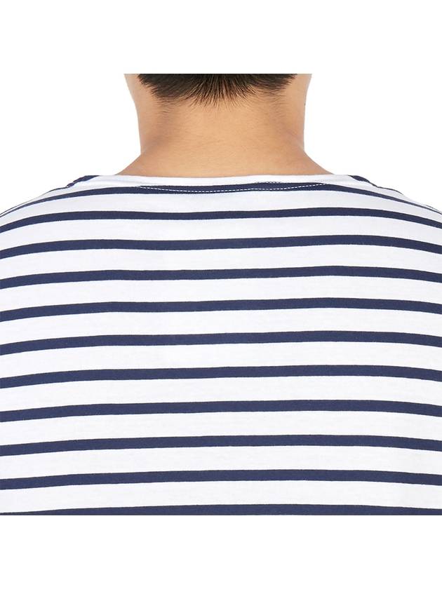 Levant Modern Striped Short Sleeve T-Shirt Marine - SAINT JAMES - BALAAN 10