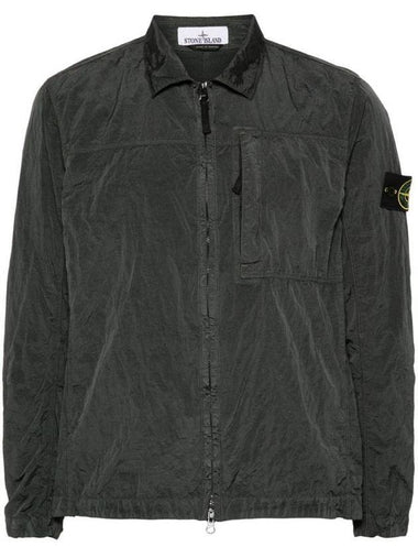 Nylon Metal Econyl Long Sleeve Shirt Grey - STONE ISLAND - BALAAN 1