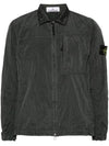 Nylon Metal Econyl Long Sleeve Shirt Grey - STONE ISLAND - BALAAN 1